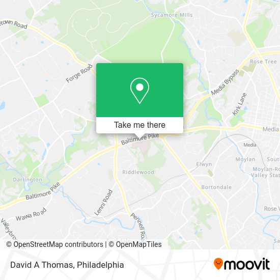 David A Thomas map