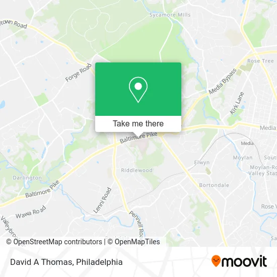 David A Thomas map