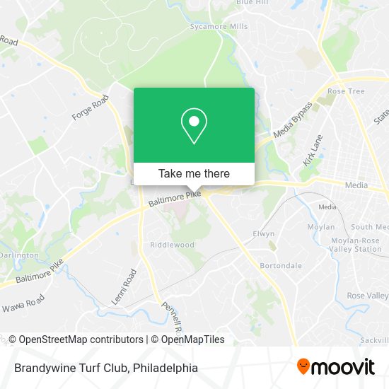 Mapa de Brandywine Turf Club