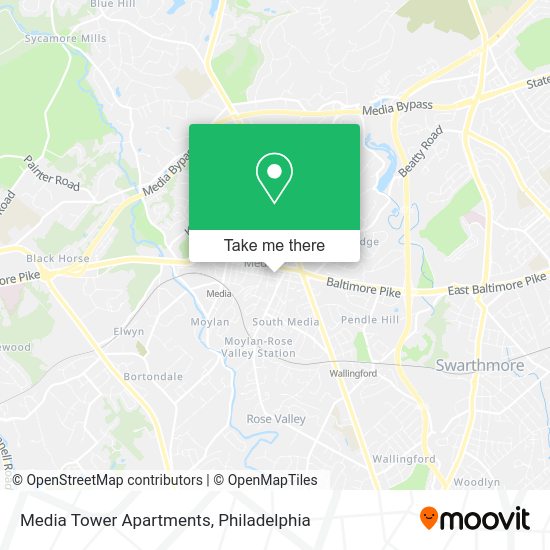Media Tower Apartments map