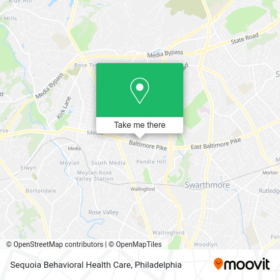 Sequoia Behavioral Health Care map