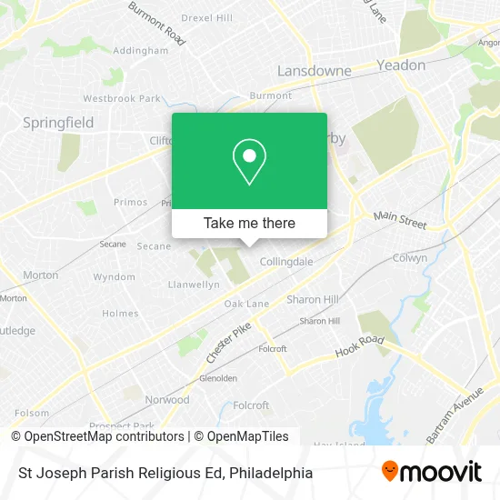 St Joseph Parish Religious Ed map