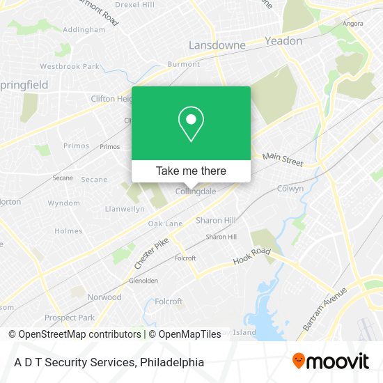 A D T Security Services map