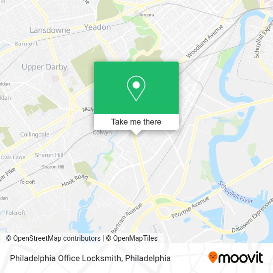Philadelphia Office Locksmith map