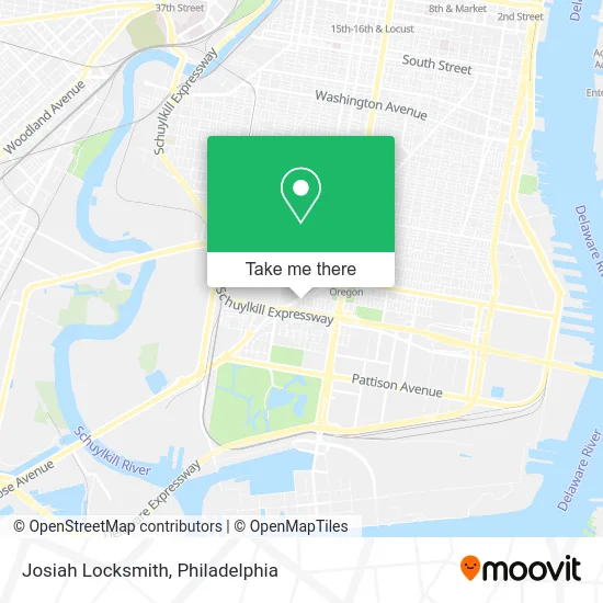 Josiah Locksmith map