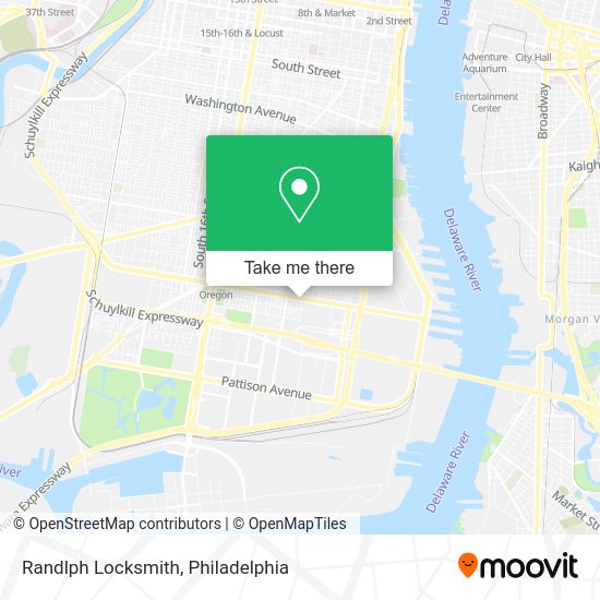 Randlph Locksmith map