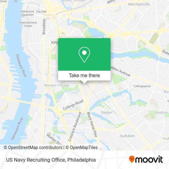 US Navy Recruiting Office map