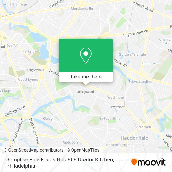 Mapa de Semplice Fine Foods Hub 868 Ubator Kitchen