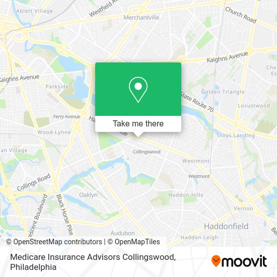Medicare Insurance Advisors Collingswood map