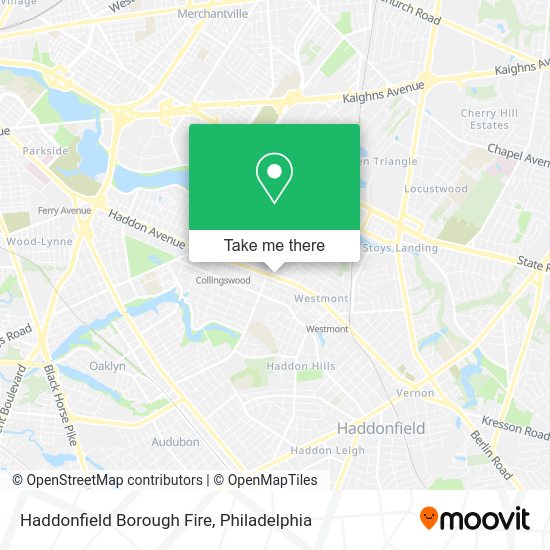 Haddonfield Borough Fire map