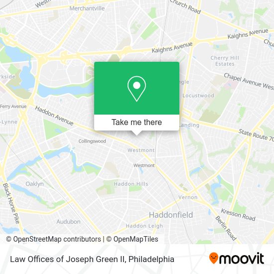 Mapa de Law Offices of Joseph Green II