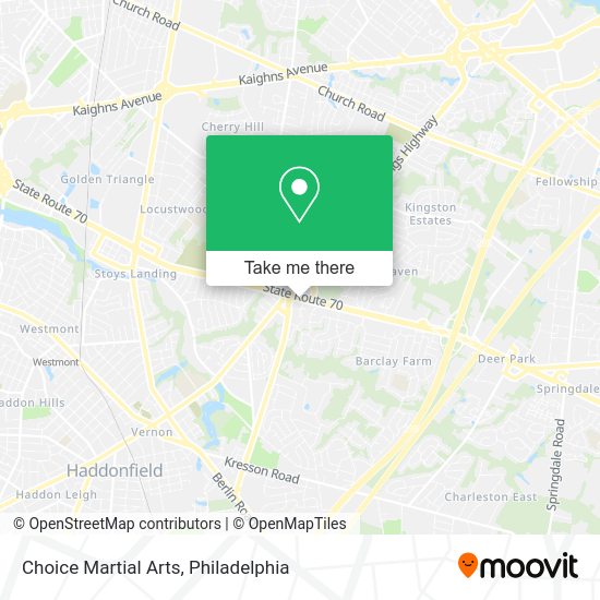 Choice Martial Arts map