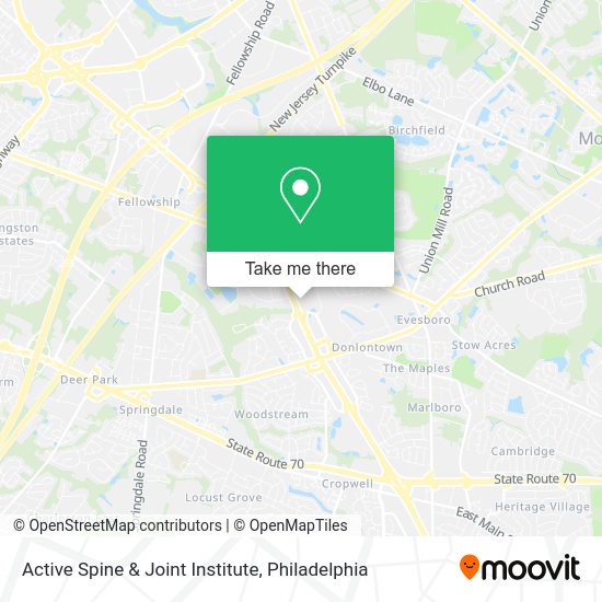 Mapa de Active Spine & Joint Institute