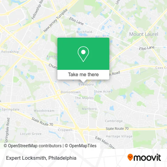 Expert Locksmith map