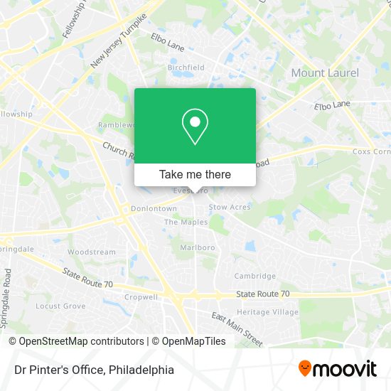 Dr Pinter's Office map
