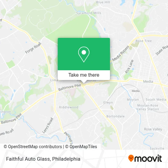 Faithful Auto Glass map
