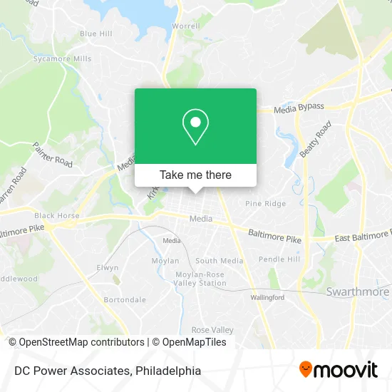 DC Power Associates map