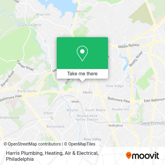 Harris Plumbing, Heating, Air & Electrical map