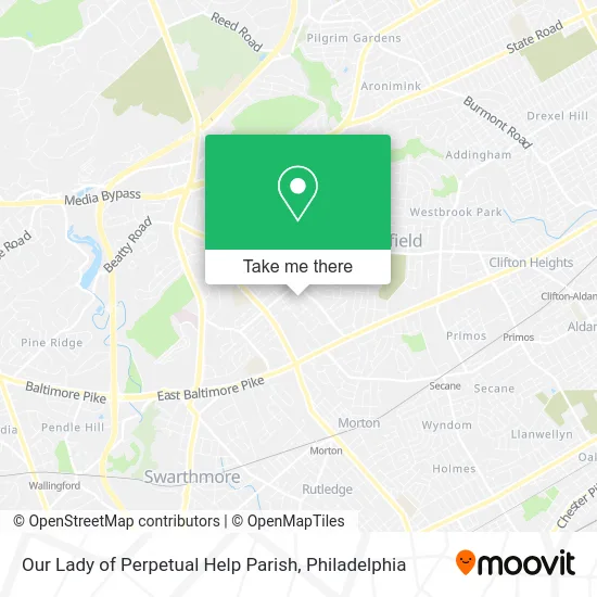 Our Lady of Perpetual Help Parish map