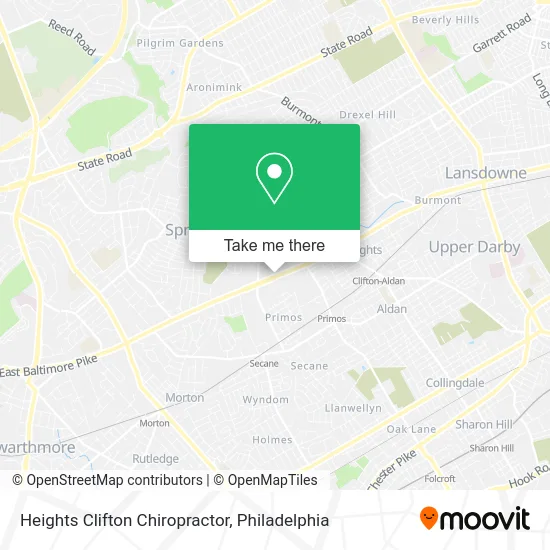 Heights Clifton Chiropractor map
