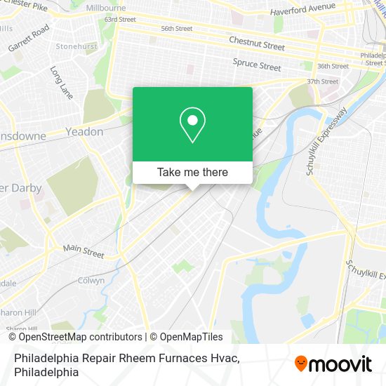 Philadelphia Repair Rheem Furnaces Hvac map
