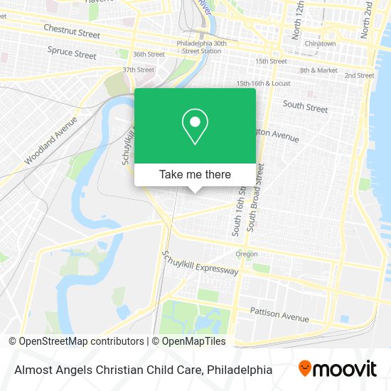 Almost Angels Christian Child Care map