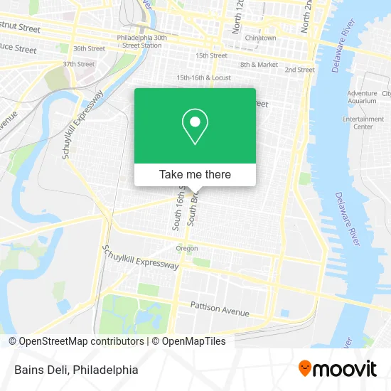 Bains Deli map