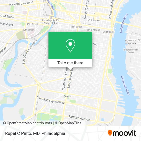 Rupal C Pinto, MD map
