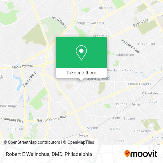 Robert E Walinchus, DMD map
