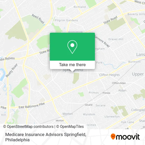 Medicare Insurance Advisors Springfield map