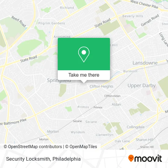 Security Locksmith map