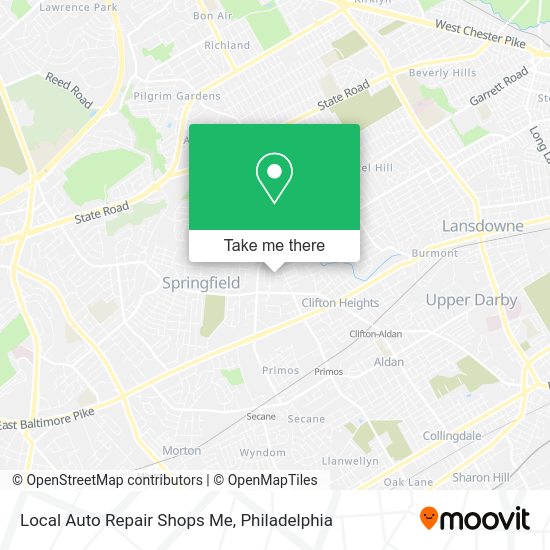 Mapa de Local Auto Repair Shops Me