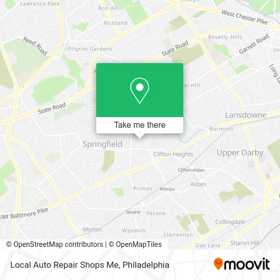 Local Auto Repair Shops Me map