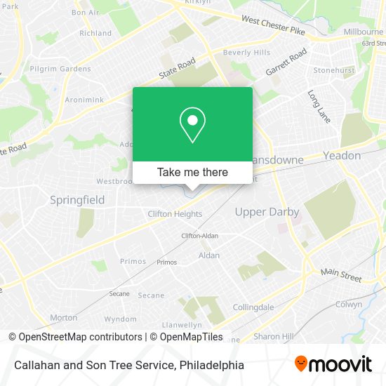 Callahan and Son Tree Service map