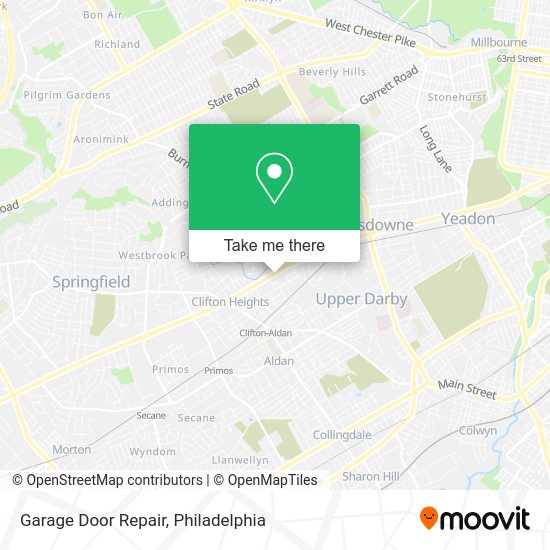 Mapa de Garage Door Repair
