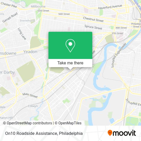 On10 Roadside Assistance map