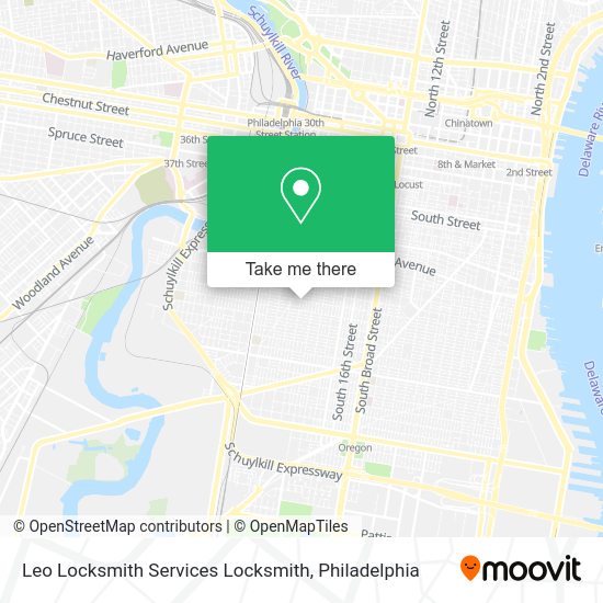 Mapa de Leo Locksmith Services Locksmith