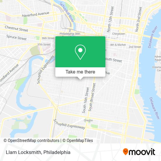 Llam Locksmith map