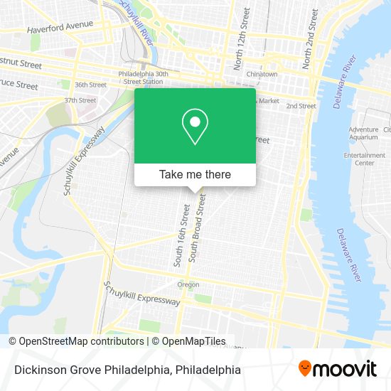 Mapa de Dickinson Grove Philadelphia