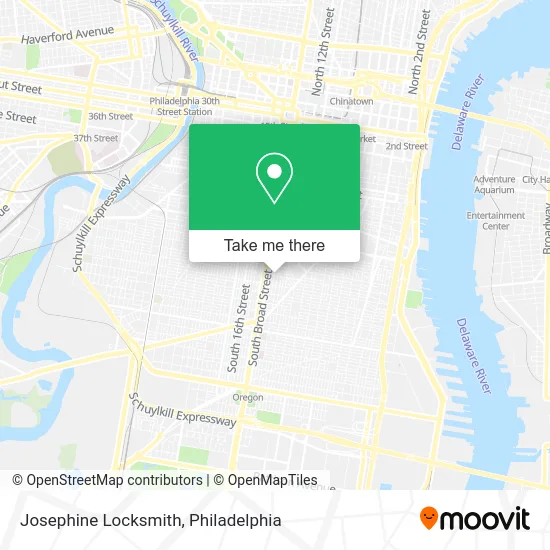 Josephine Locksmith map