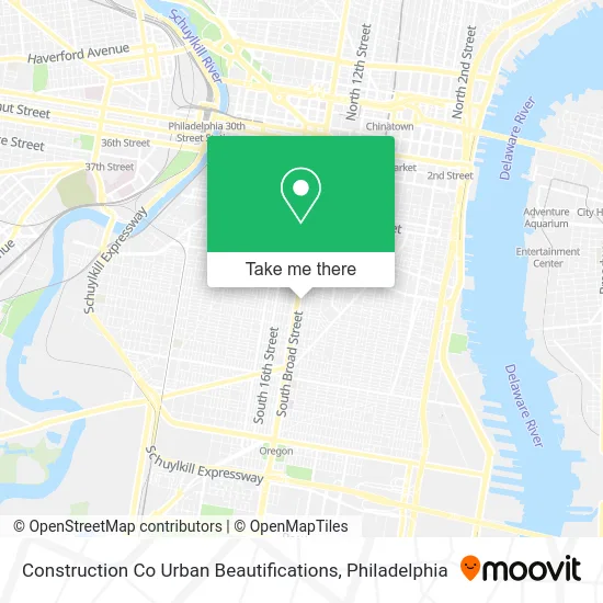 Construction Co Urban Beautifications map
