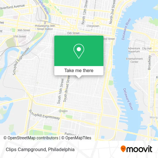 Clips Campground map