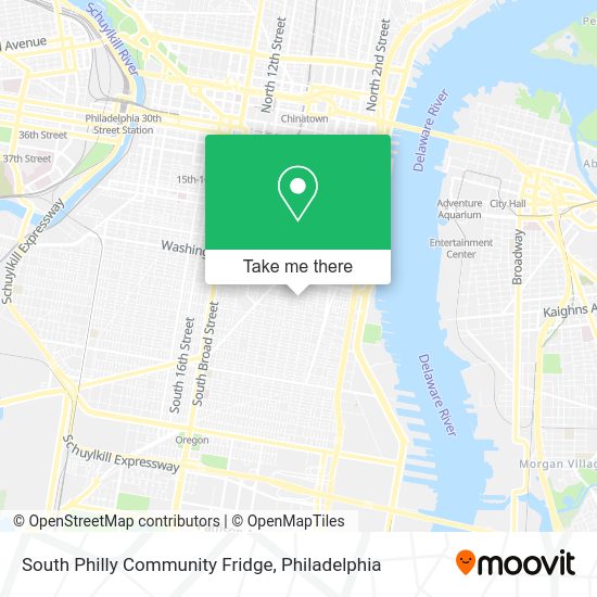 South Philly Community Fridge map