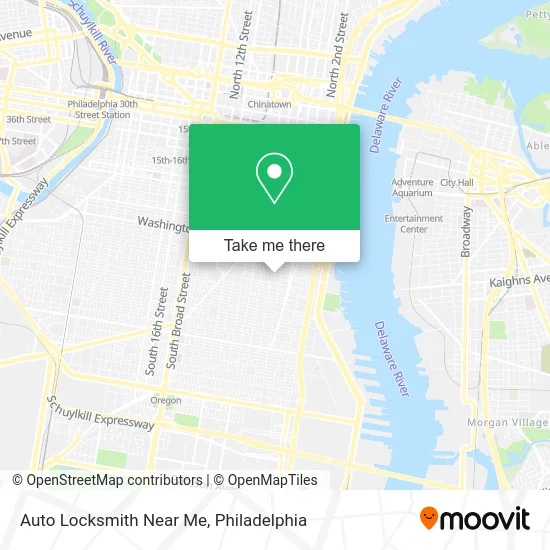 Auto Locksmith Near Me map