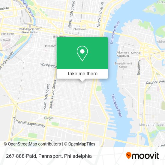 Mapa de 267-888-Paid, Pennsport