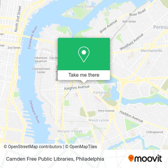 Camden Free Public Libraries map