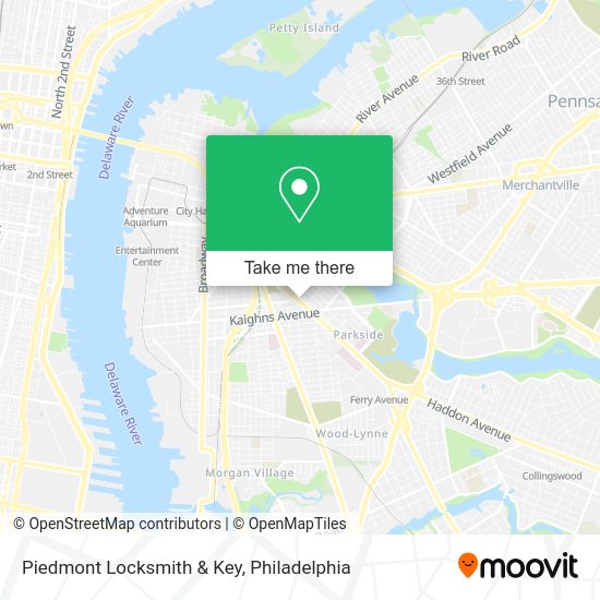 Piedmont Locksmith & Key map