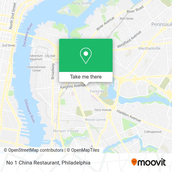 No 1 China Restaurant map