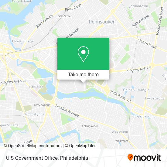 U S Government Office map