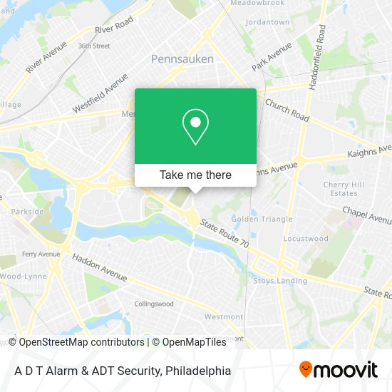 A D T Alarm & ADT Security map